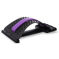 Тренажер-профилактор для спины и позвоночника Мостик Zelart FI-1754 цвет фиолетовый sh
