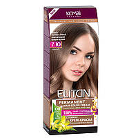 Стойкая крем-краска для волос «Elitan» intensive and natural color, 7.10 Классический средне-русый