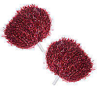 Помпоны для чирлидинга и танцев Zelart Pom-Poms C-1680 цвет красный sh