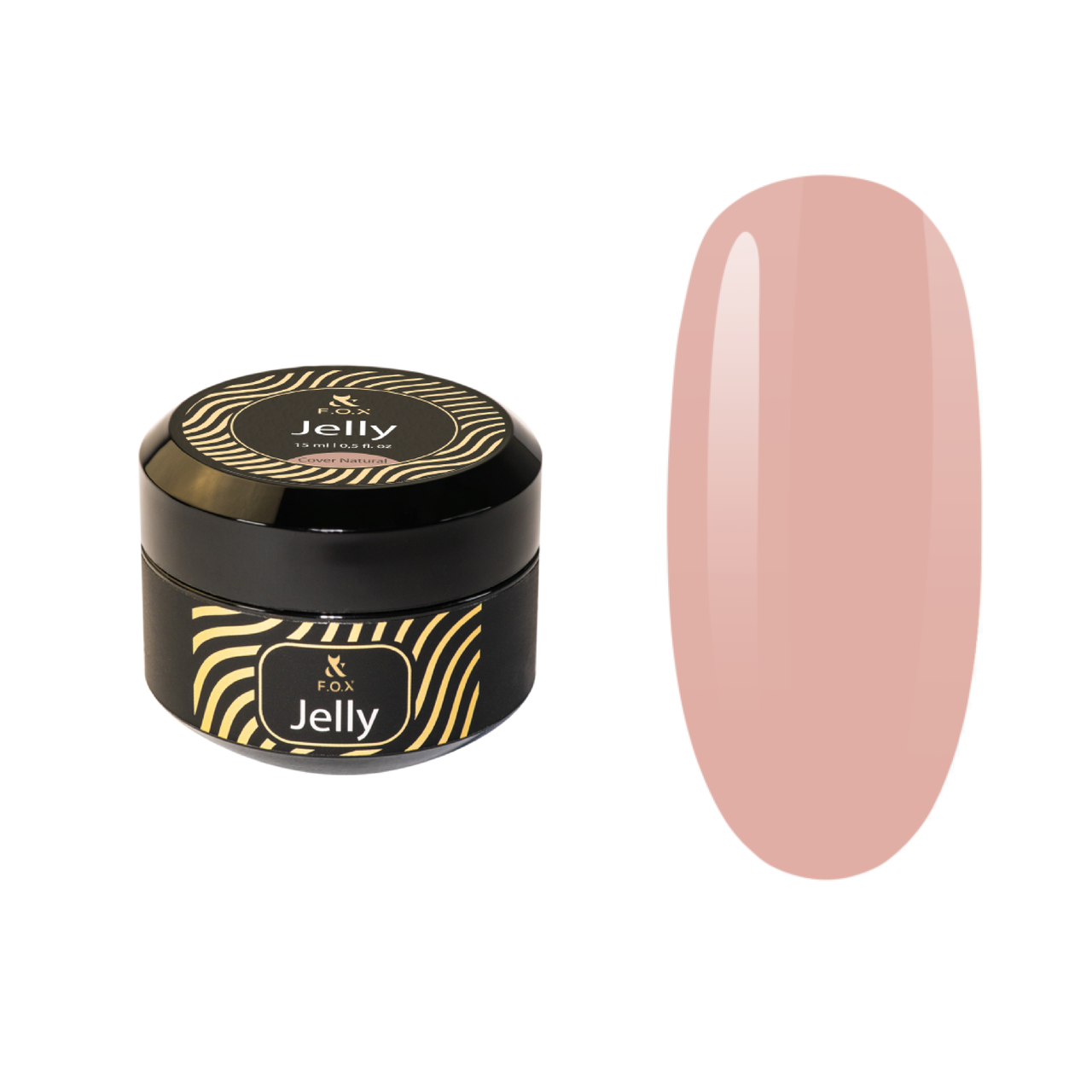 Гель для моделювання нігтів F.O.X. Jelly Natural, 15 мл