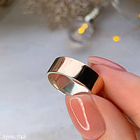 Обручка з золотом 375 проби 6мм