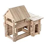 Дитячий дерев'яний конструктор Котедж 4в1 206 деталей, фото 8