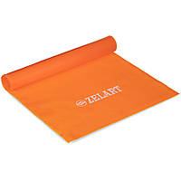 Лента эластичная для фитнеса и йоги Zelart FI-6306-1_2 цвет оранжевый se