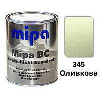 345 Масло зеленая Металлик база авто краска Mipa 1 л