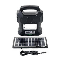 Портативная солнечная станция GD-1000A (power bank) (солнечная батарея) (3У USB + FM + MP3, Bluetooth + 4