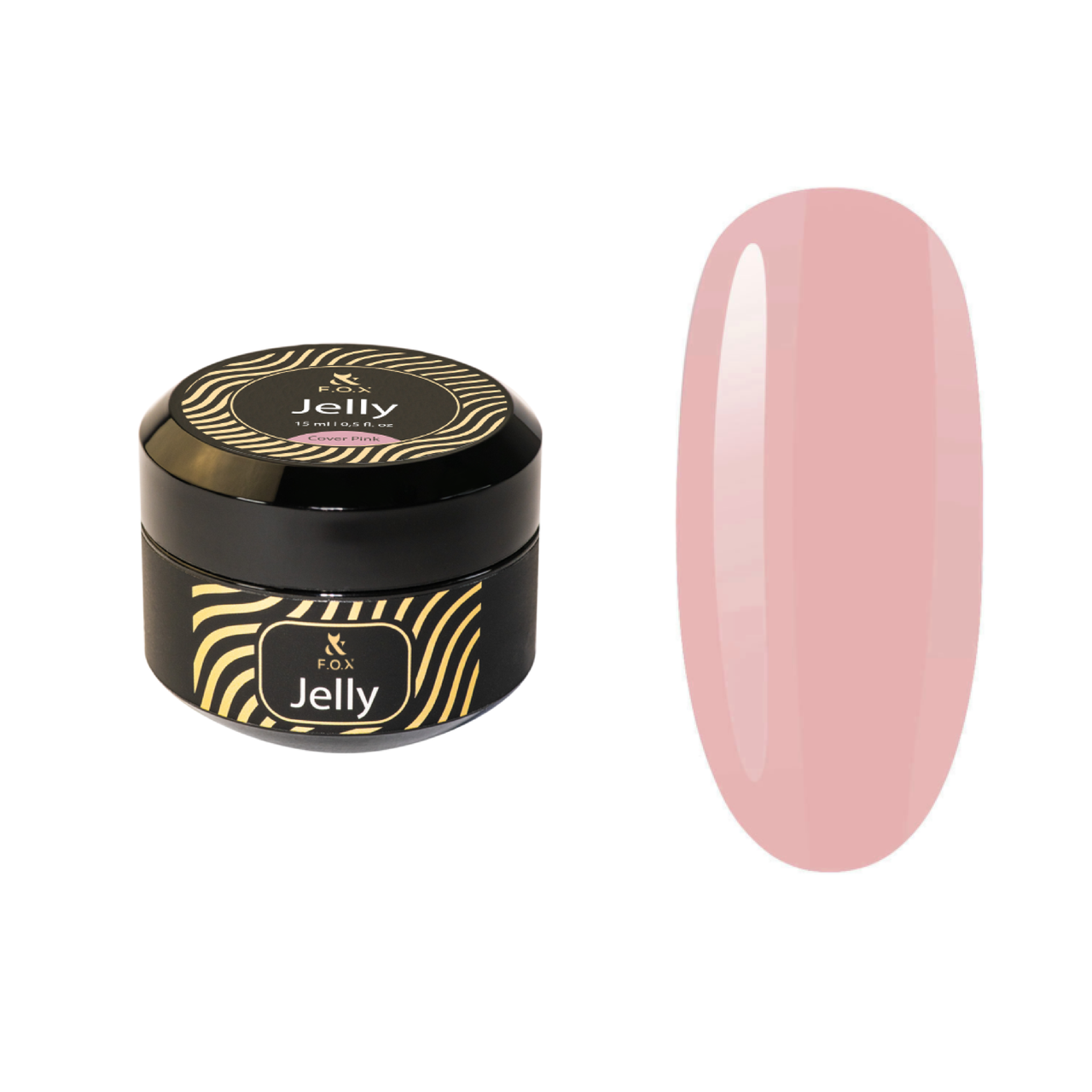 Гель для моделювання нігтів F.O.X. Jelly Cover Pink, 15 мл