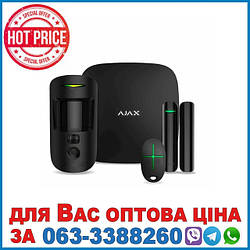 Комплект охоронної сигналізації Ajax StarterKit Cam Plus Black