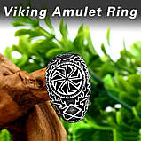 Чоловіче кільце слов'янський оберіг Коловрат 22 мм, фото 2