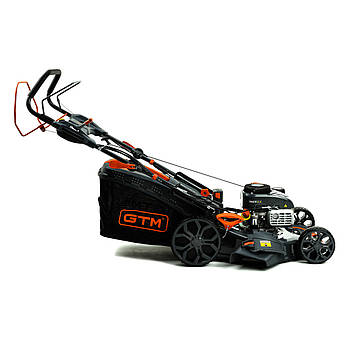 GTM Газонокосарка бенз. LM53E-SP-V, 5,5к.с., ширина захвату 53см, висота скош. 30-80мм, травозбірник 70л, самохідна з варіатором,
