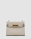 Жіноча сумка Ів Сен Лоран бежева Yves Saint Laurent Beige Manhattan Mini Leather, фото 2