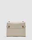 Жіноча сумка Ів Сен Лоран бежева Yves Saint Laurent Beige Manhattan Mini Leather, фото 3