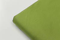 Лоскуток.Ткань для постельного белья ранфорс оливкового цвета Турция 240 см № WH-0074-74, 85*240 см