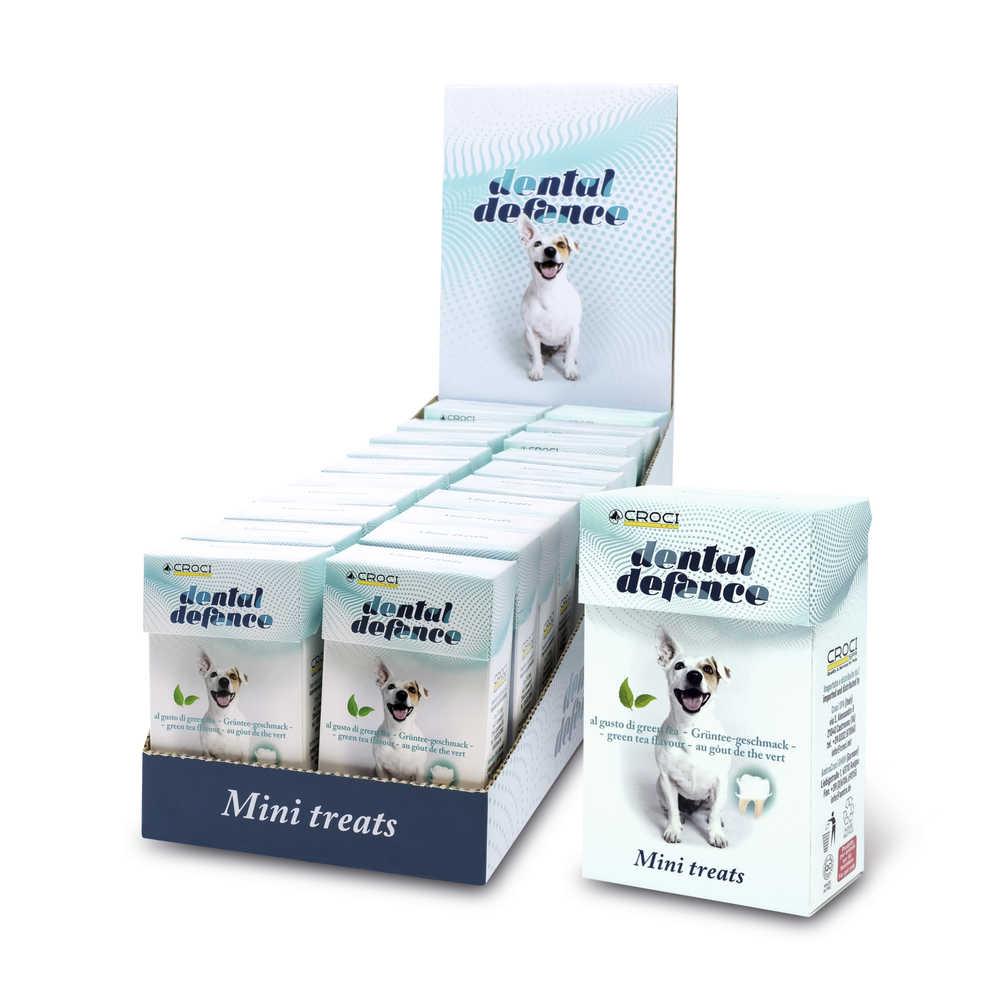 Ласощі Croci DENTAL DEFENCE TREAT захист та чищення зубів у собак зелений чай 35 г C1130025