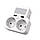 Мережевий фільтр Adapter XO WL-09 EU 2AC+2USB White + підставочка та нічник, фото 5