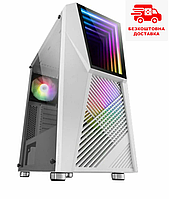 Корпус для пк ATX Mars Gaming MC777W со светодиодной подсветкой RGB, белый