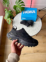 Мужские кроссовки Hoka Anacapa Breeze Low 'Black' хока текстиль черные