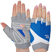 Перчатки для фитнеса и тренировок Zelart BC-301 размер xl цвет синий sh