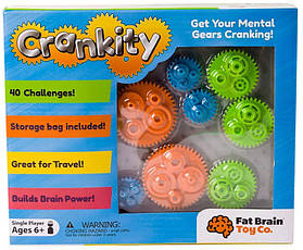 Гра-головоломка Різнокольорові шестерні Fat Brain Toys Crankity F140ML, фото 5
