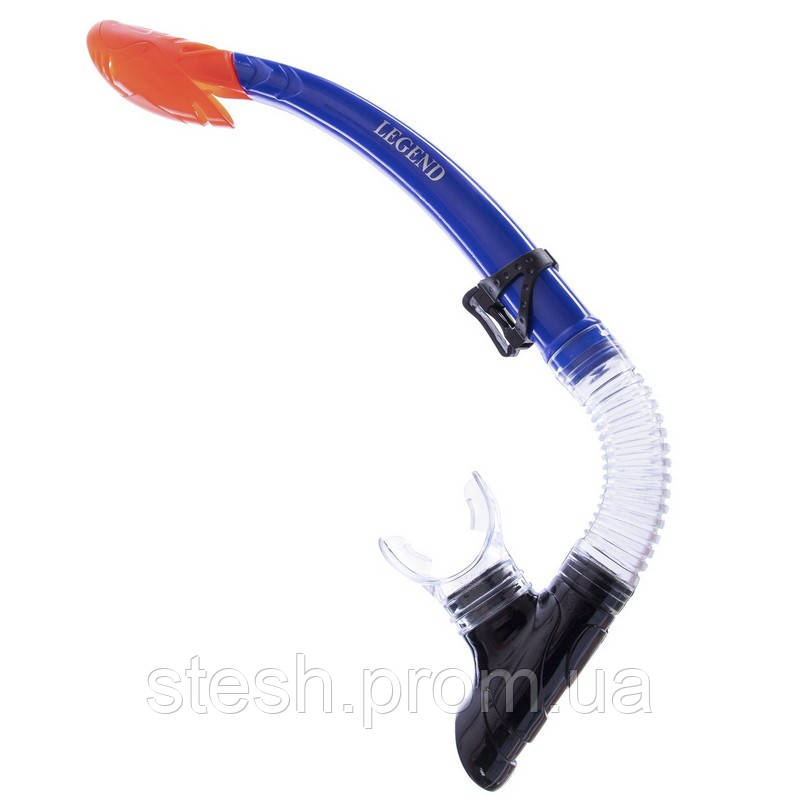 Набор для плавания маска c трубкой LEGEND M293P-SN110-PVC цвет черный-синий-прозрачный se - фото 6 - id-p2186784503
