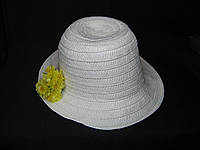 Шляпа соломенная на лето Цветы желтые
