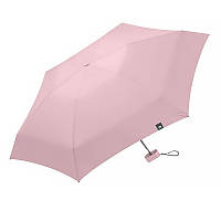 Мини-зонт Lesko 191T Pink карманный с чехлом капсулой от солнца и дождя