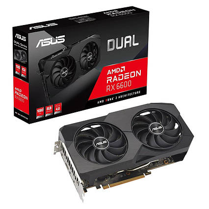 Відеокарта ASUS Radeon RX 6600 8Gb DUAL (DUAL-RX6600-8G-V2), фото 2