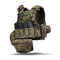 Комплект спорядження Vest Full (based on IBV) S\M 1-го класу захисту. Мультикам