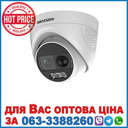 Відеокамера 2Мп ColorVu Turbo HD з PIR та сиреной DS-2CE72DFT-PIRXOF (2.8мм)