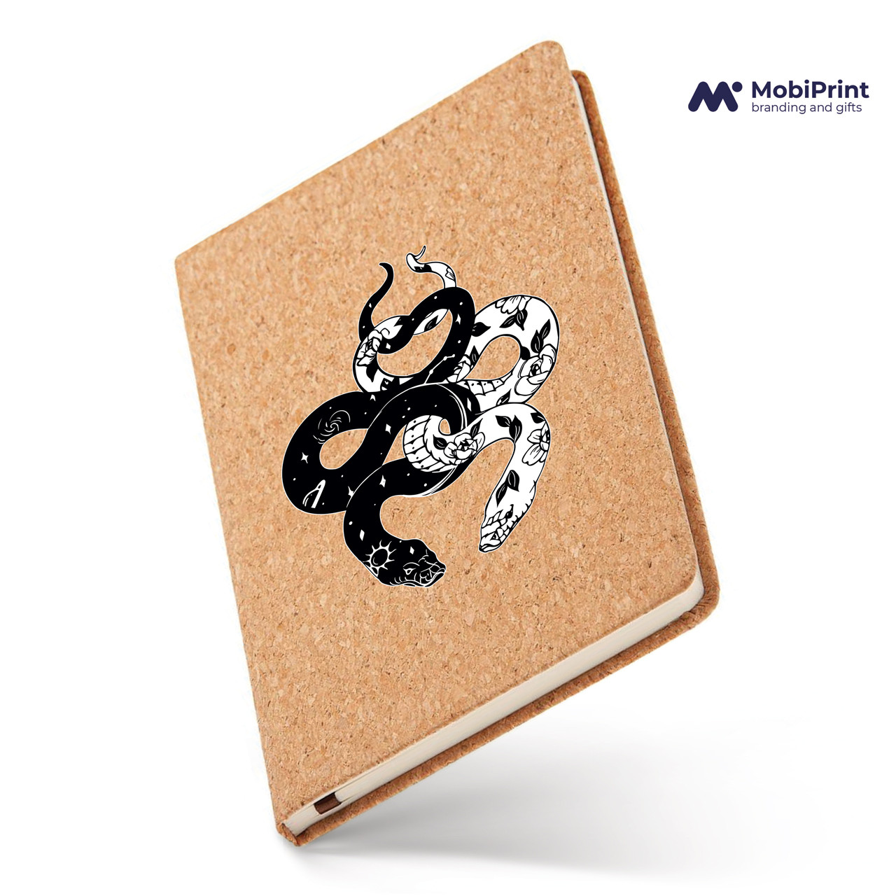 Скетчбук А5 Інь Янь Змії (Yin Yang Snake) Корковий (92287-2850-KR)