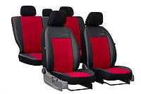 Авточехлы на сиденье Pok-ter Exclusive GEELY CK 2 2007-2011 (2002-2011) с красной вставкой экокожа