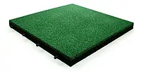 Резиновая плитка зеленого цвета 25мм
