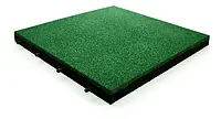 Резиновая плитка зеленого цвета 30мм
