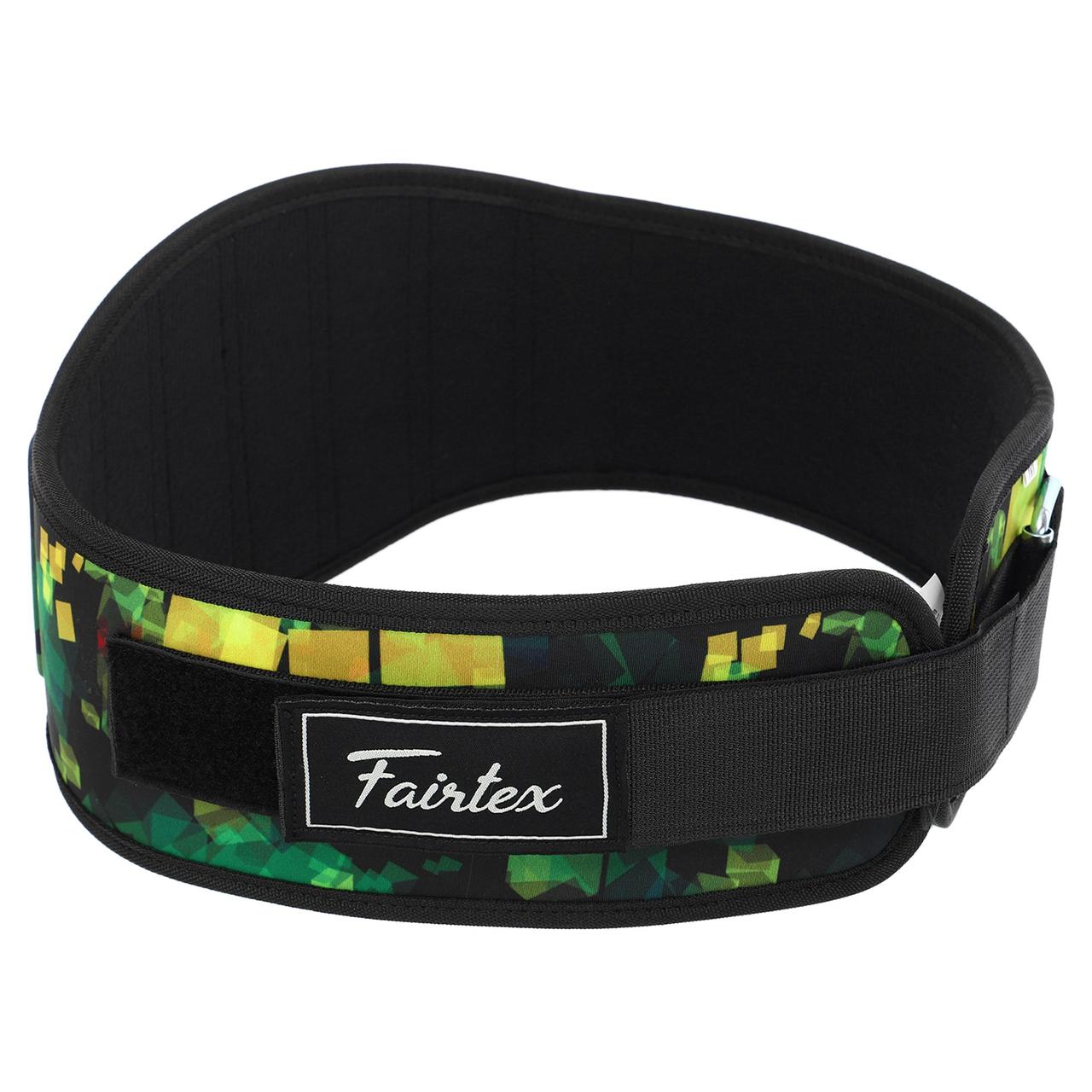 Пояс атлетичний нейлоновий широкий FAIRTEX 167772 ширина 17 см (розміри S-XL)