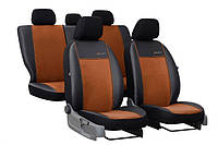 Авточехлы на сиденье Pok-ter Exclusive GEELY CK 2 2007-2011 (2002-2011) с коричневой вставкой экокожа