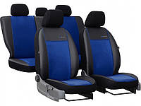 Авточехлы на сиденье Pok-ter Exclusive GEELY CK 2 2007-2011 (2002-2011) с синей вставкой экокожа