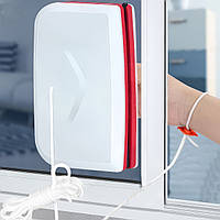 Магнитная щетка для мытья окон Double Eraser 16 см двухсторонний прибор для мытья окон с двух сторон (NT)