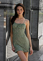 Сукня Staff зелена жіноча без рукавів стаф для дівчини стильне плаття Dobuy