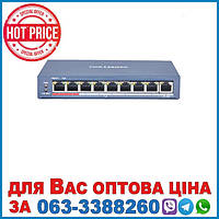 8-портовий некерований POE DS-3E0109P-E(C)