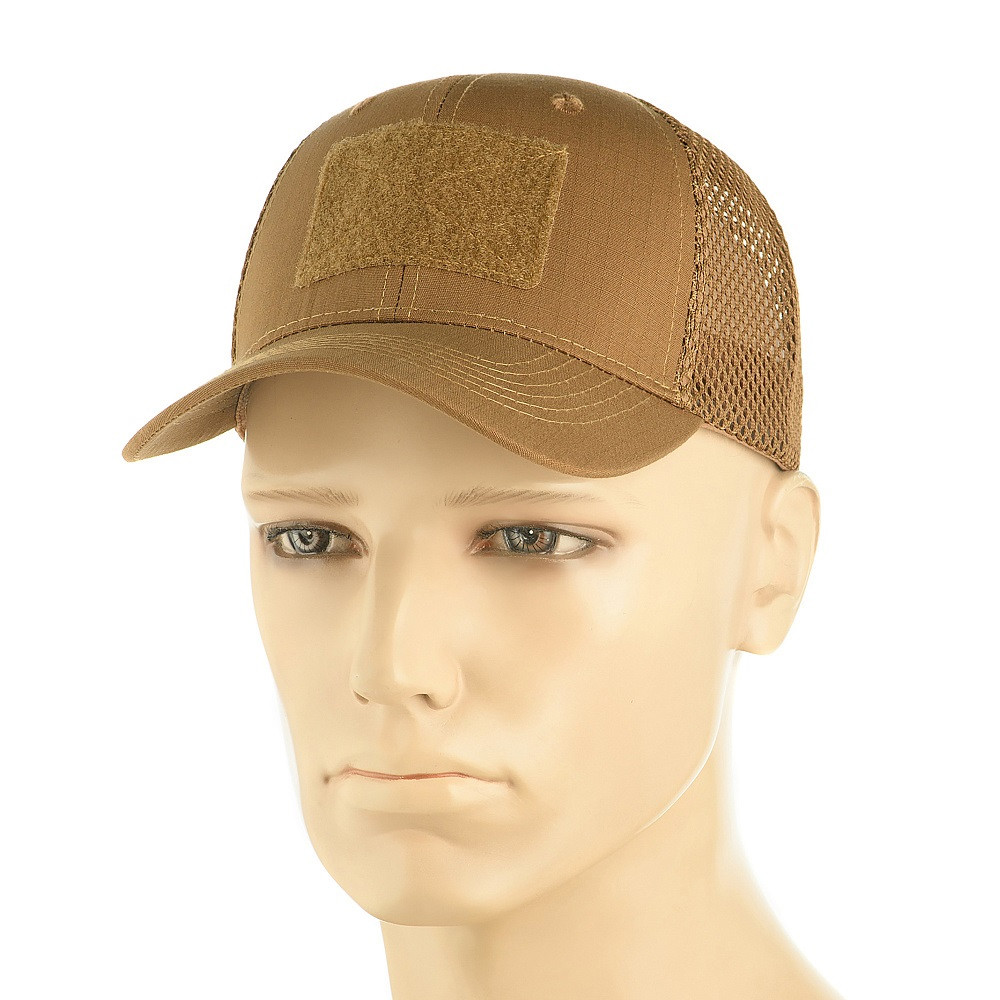 Бейсболка з липучкою та сіткою Flex Coyote Brown (Ріп стоп) M-TAC