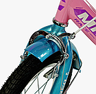 Двоколісний велосипед Corso MAXIS CL-1428 діаметр коліс 14", обладнаний страхувальними колесами, ручне гальмо, фото 5