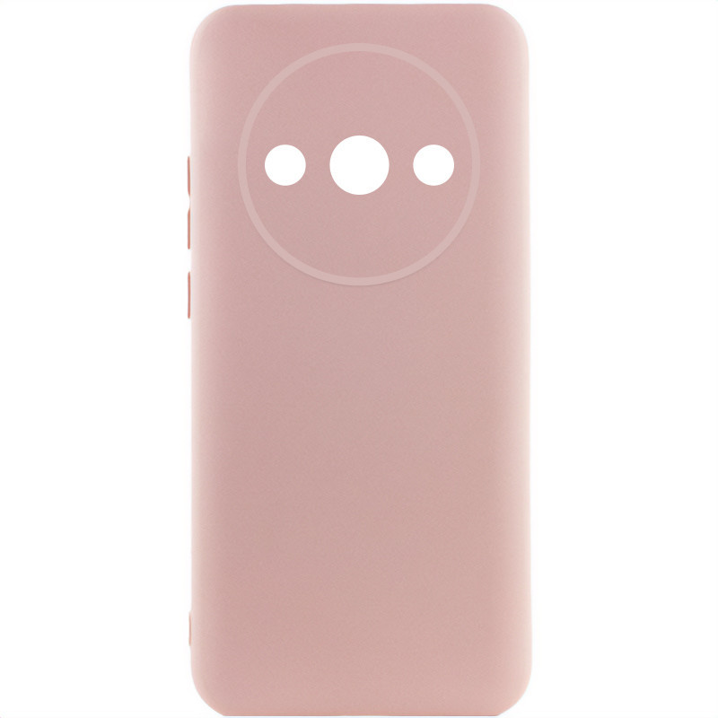 Чохол Silicone Cover Lakshmi Full Camera (AA) для Xiaomi Redmi A3 | Мікрофібра Рожевий / Pink Sand, фото 1