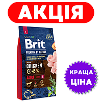 Brit Premium Adult L Chicken 15 кг / Брит Преміум Едалт Л Курка 15 кг — корм для собак