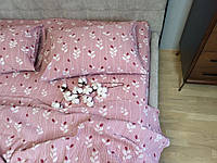 Комплект постельного белья Вербена розовый, GOFRE Двуспальный