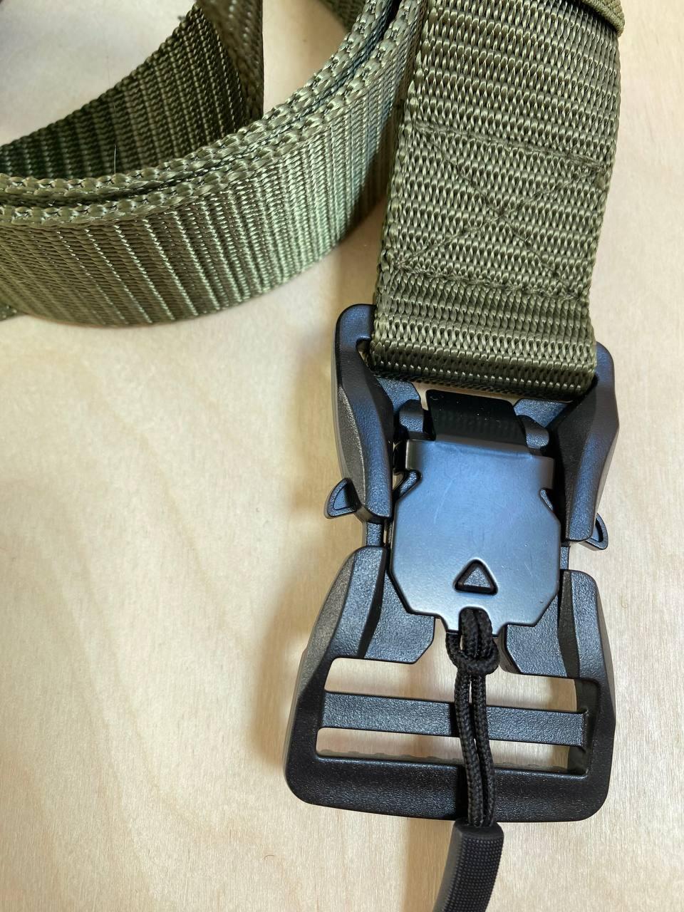 Тактический ремень кобра с магнитной пряжкой/ олива военный ремень - фото 2 - id-p2186823629