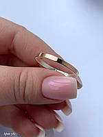 Обручка з золотом 375 проби 2мм