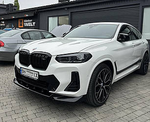 Сплітер BMW X3 G01 LCI (2021+) тюнінг обвіс губа спідниця елерон (V2)