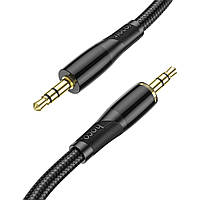 Кабель AUX Hoco UPA25 AUX 1m audio cable 3.5mm to 3.5mm черний jack