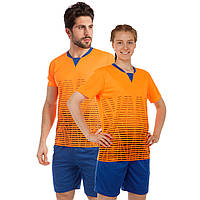 Форма футбольная Zelart Vogue CO-5021 размер 2xl цвет оранжевый-синий se