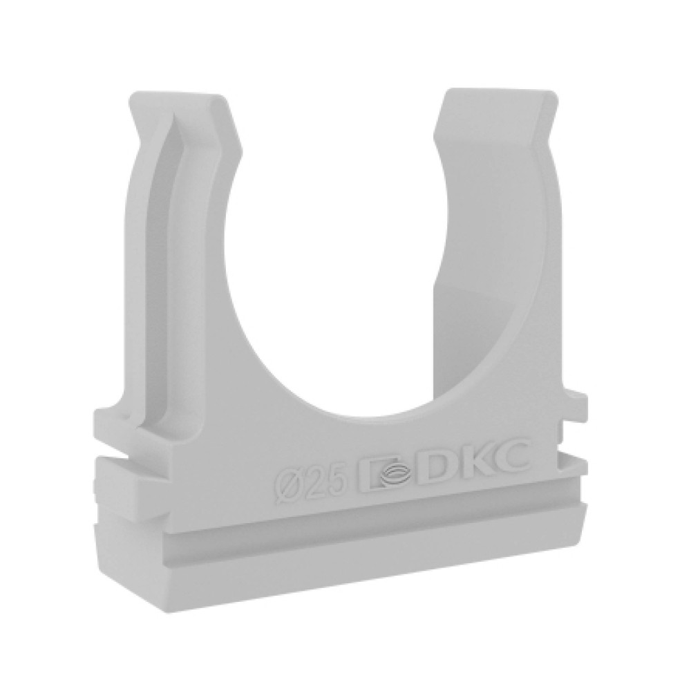 Тримач-кліпса DKS сіра 2-х компонентна D25мм 51125