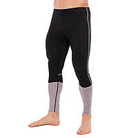 Компрессионные штаны тайтсы для спорта LIDONG LD-1205 размер l цвет черный-серый se